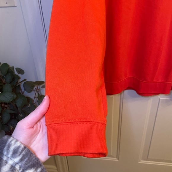St. John's Bay Orange Crew Neck Sweater Relaxed Fit - Picture 2 of 4